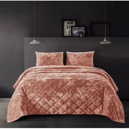 Покрывало Home Textile VELOUR MARBLE персиковый Покрывало Home Textile VELOUR MARBLE персиковый