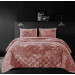 Покрывало Home Textile VELOUR MARBLE розовый