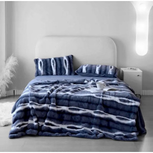 Плед - покрывало Home Textile Plaid Sable K синий