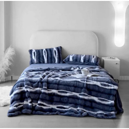 Плед - покрывало Home Textile Plaid Sable K синий Плед - покрывало Home Textile Plaid Sable K синий