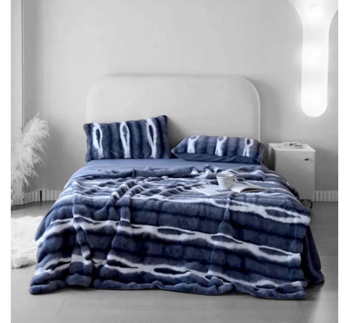 Плед - покрывало Home Textile Plaid Sable K синий