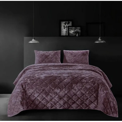 Покрывало Home Textile VELOUR MARBLE фиолетовый Покрывало Home Textile VELOUR MARBLE фиолетовый