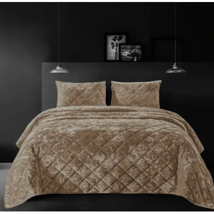 Покрывало Home Textile VELOUR MARBLE бежевый Покрывало Home Textile VELOUR MARBLE бежевый