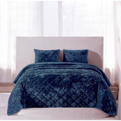 Покрывало Home Textile VELOUR MARBLE синий Покрывало Home Textile VELOUR MARBLE синий